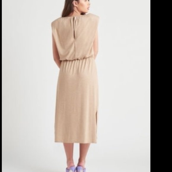 Black Tape | Shoulder Pad Mini Dress - Picture 3 of 6